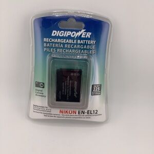Digipower Rechargeable Battery for Nikon EN-EL12 - Black